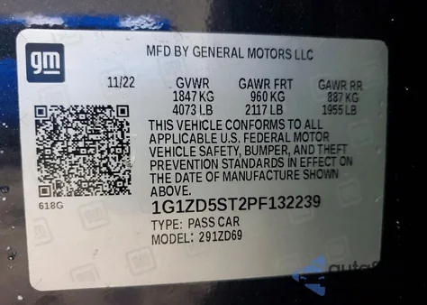 2023 Chevrolet Malibu Lt from USA, damaged, VIN 1G1ZD5ST2PF132239